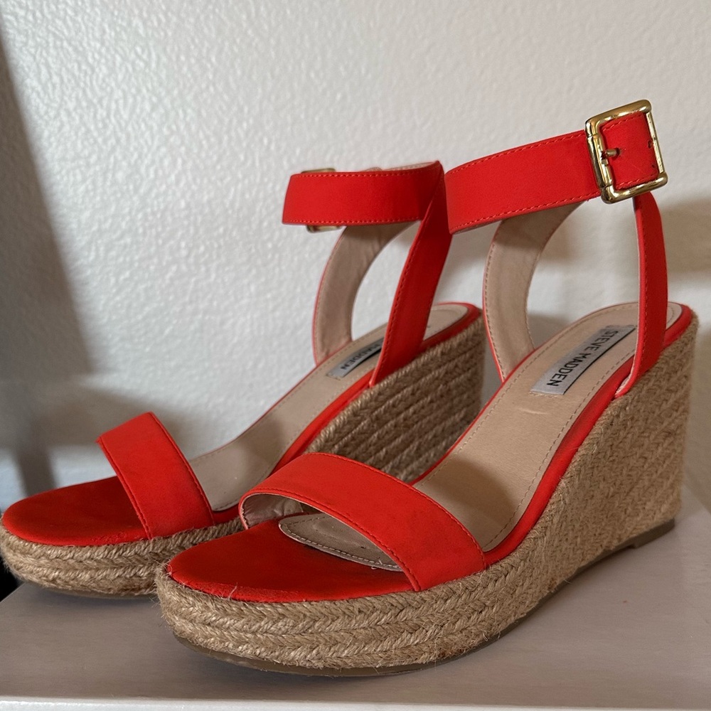 Steve Madden Coral Wedge Espadrille Sandals with Ankle Strap